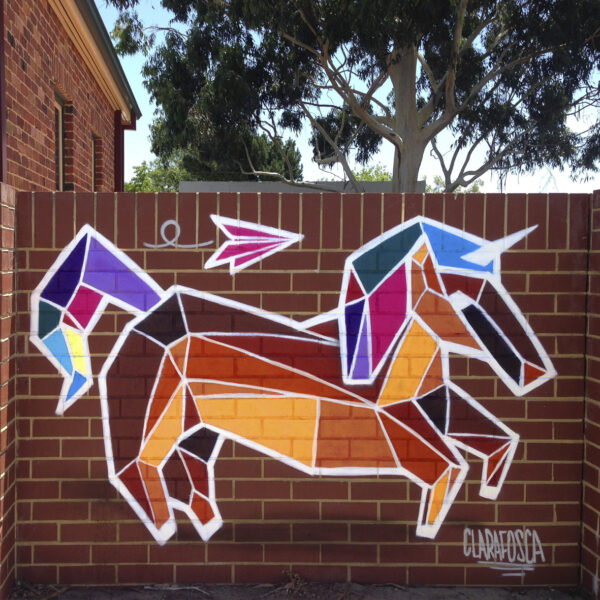 graffiti unicorn street art