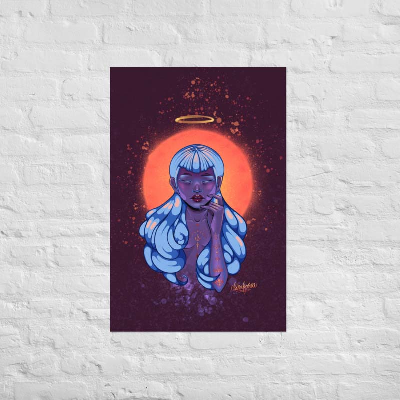 Purple woman soul print