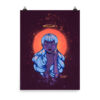 Purple woman soul print