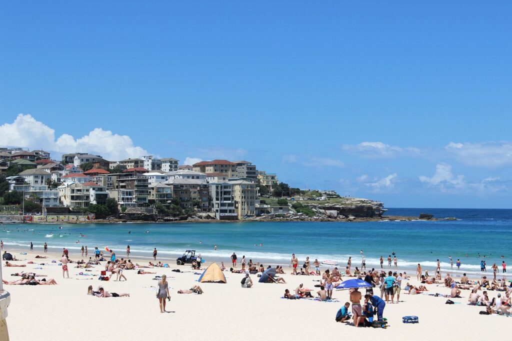 the sea, beach, australia