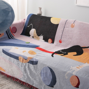 2D cats tapestry