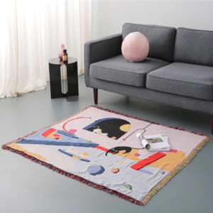 2D cats tapestry