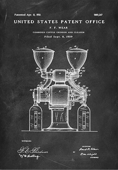 Coffee grinder patent