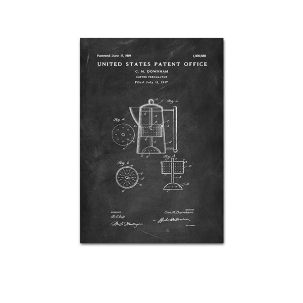 Coffee percolator Downham patent