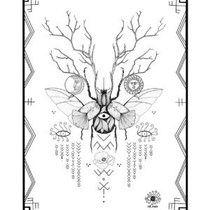 Tattoo design poster print by Ink Xiem