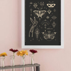 oniric tattoo black print