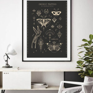 oniric tattoo black print