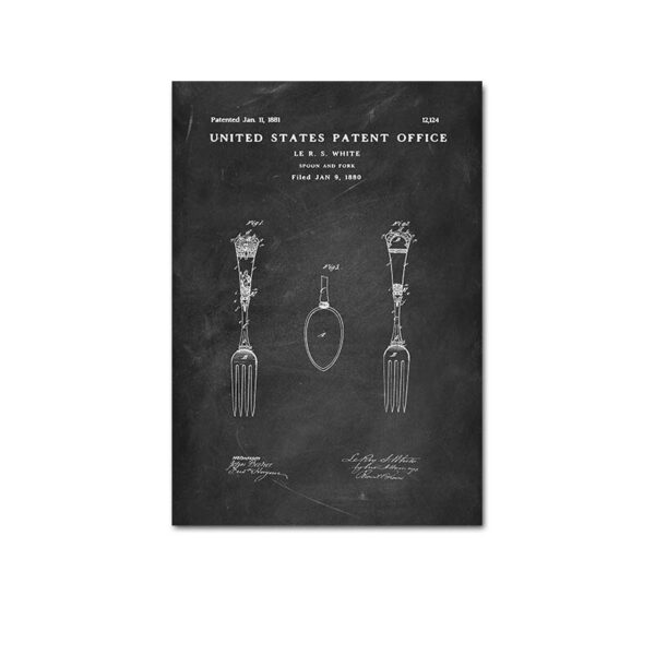 Spoon and fork patent