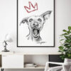 dog king print