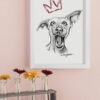 dog king print