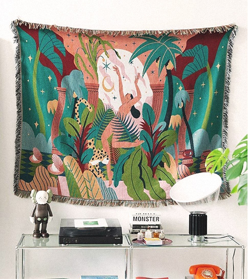 forest dancer tapestry