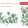 Leaves greens and whites Decal Murals