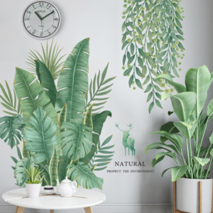Natural leaves decal