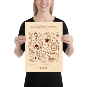 Alternative tattoo beige print