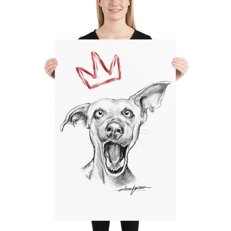 dog king print