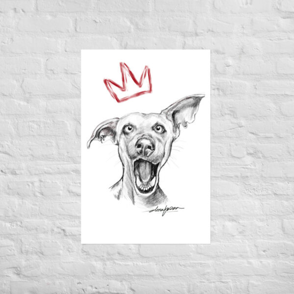 dog king print
