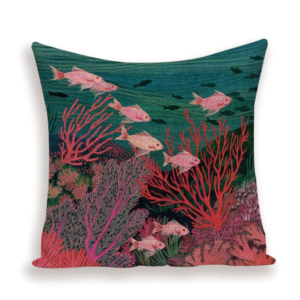 Red reef cushion