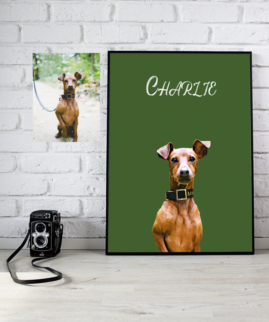 Pet portrait mock up