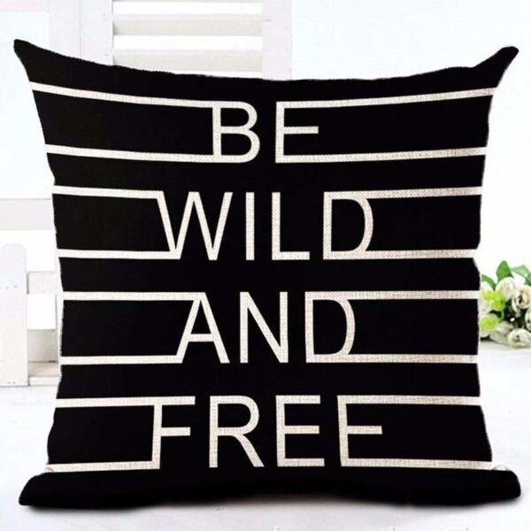 Be wild and free cushion