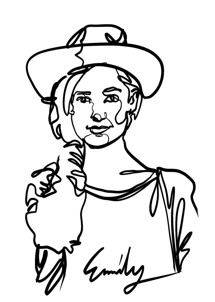 line style portrait