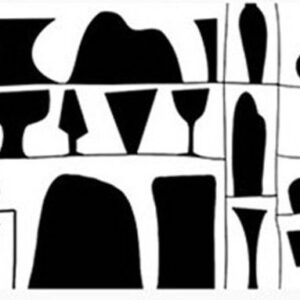 Black & White Glass Tapestry