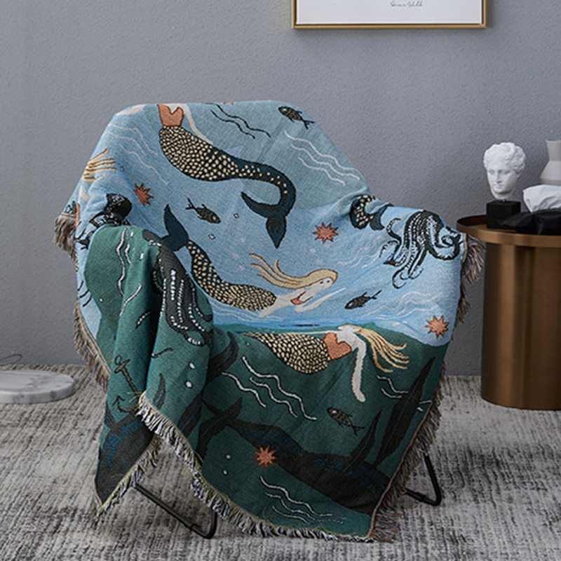 Fat mermaid tapestry