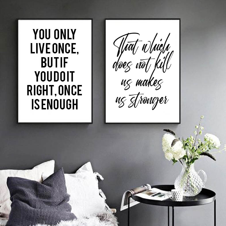 Quotes inspiring  Enjoy the little thing High quality Canvas print Unframed 