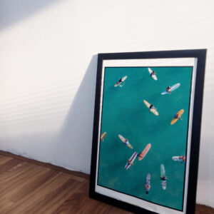 Longboard Surf Photography on canvas