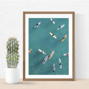 Longboard Surf Photography on canvas