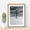 Upside down ocean photography on canvas