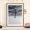 Upside down ocean photography on canvas