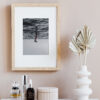 Upside down ocean photography on canvas