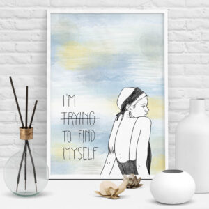 Im trying to find myself - illustration design