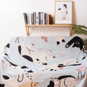 Lazy Cat- Tapestry, Throw Blanket