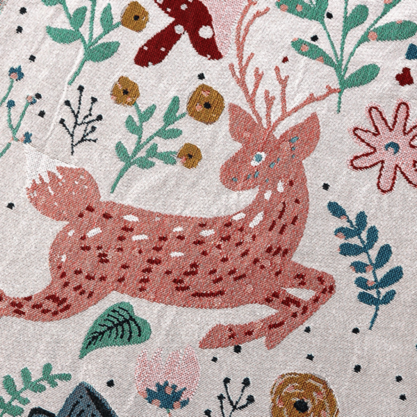 Bush Deer -Tapestry, Throw blanket, Wall blanket