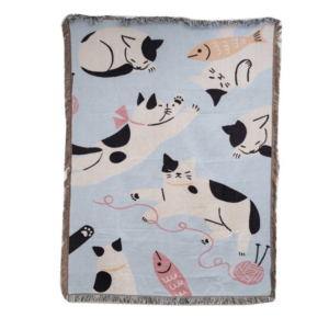 Lazy Cat- Tapestry, Throw Blanket
